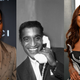 Jeremy Pope, left, attends the 2019 LACMA 2019 Art + Film Gala on November 02, 2019 in Los Angeles, California. ; Sammy Davis Jnr (1925 - 1990), center, phones his wife upon his arrival at London Airport. ; Janet Mock, right, attends the 2020 Vanity Fair Oscar Party on February 09, 2020 in Beverly Hills, California.
